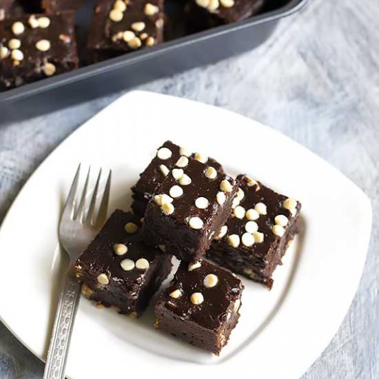 Eggless chocolate espresso brownies - Recipe photo by Radhika