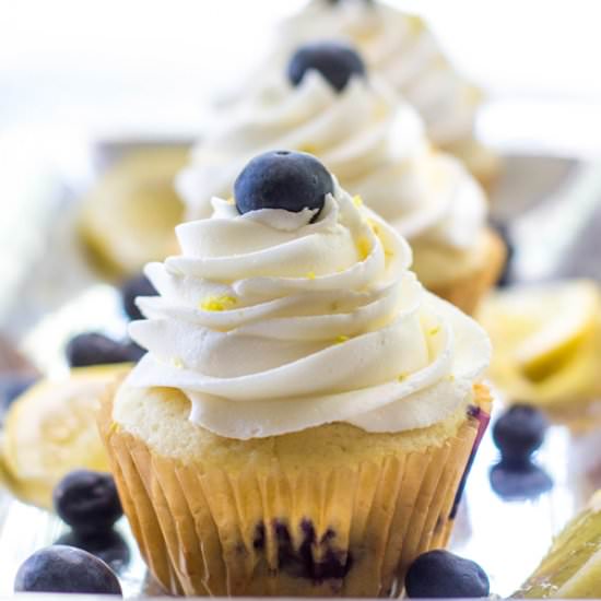 Cheesecake Lemon Blueberry Cupcakes - Recipe photo by amiller1119