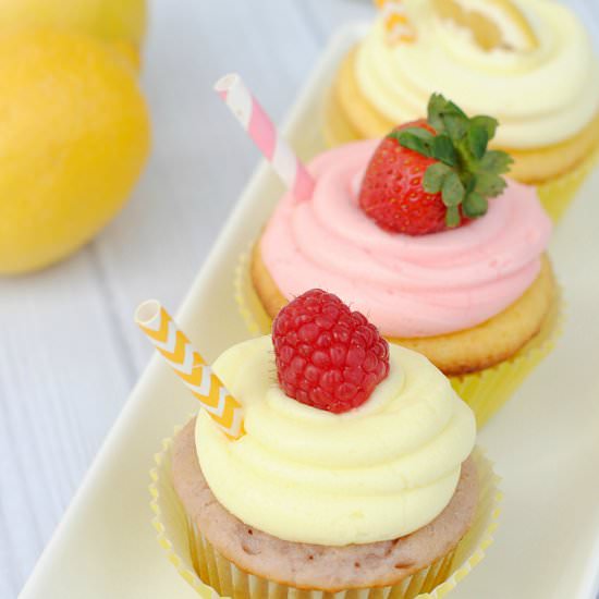 Lemonade Cupcakes - Recipe photo by FunSquaredBlog