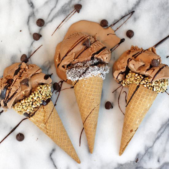 No Churn Chocolate Ice Cream - Recipe photo by greensmoothiegourmet