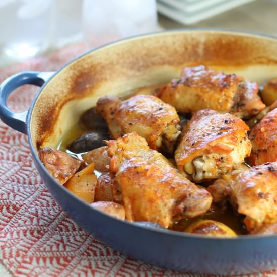 Chicken Potato in Lemon Garlic Sauce - Recipe photo by SweetPillarFood