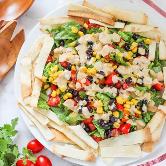 Mexican Salad with Chipotle Dressing - Recipe photo by Purely Katie