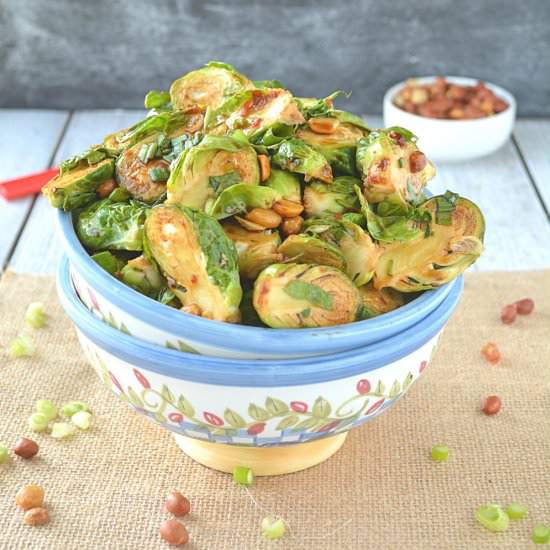 Kung Pao Brussels Sprouts - Recipe photo by ruchiskitchen