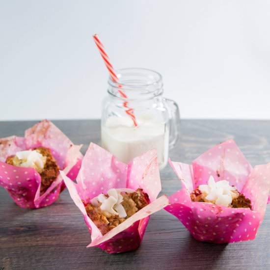 Clean Eating – Banana-Cupcakes - Recipe photo by Feuer und Flamme