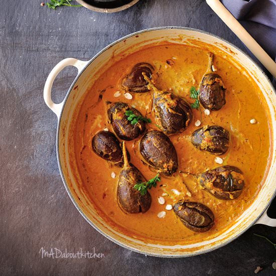 Badanekaayi Gojju / Brinjal Curry - Recipe photo by Madhuri Aggarwal
