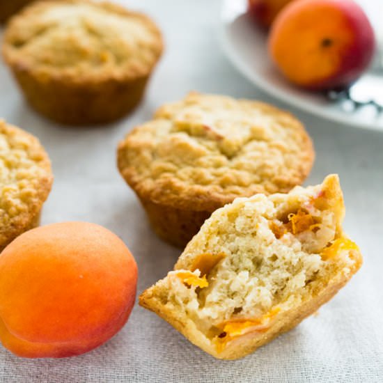 Skinny Oatmeal Apricot Muffins - Recipe photo by platedcravings
