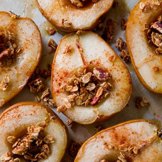 Simple Maple Vanilla Baked Pears - Recipe photo by sallysbakingaddiction
