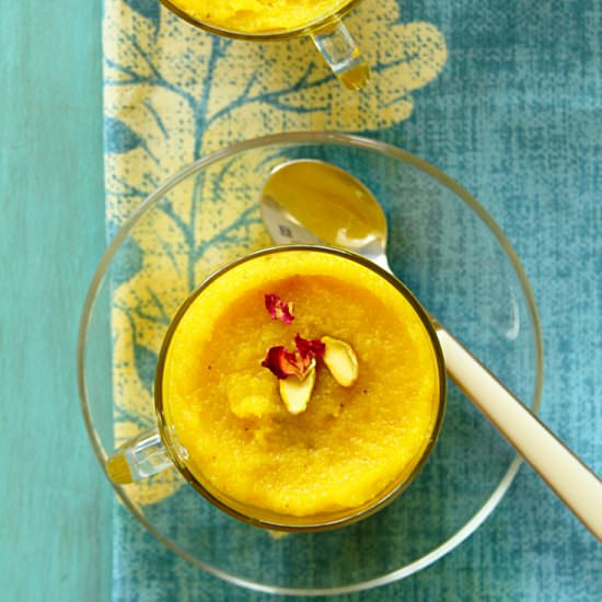MANGO KESARI OR SEMOLINA PUDDING - Recipe photo by Happy And Harried