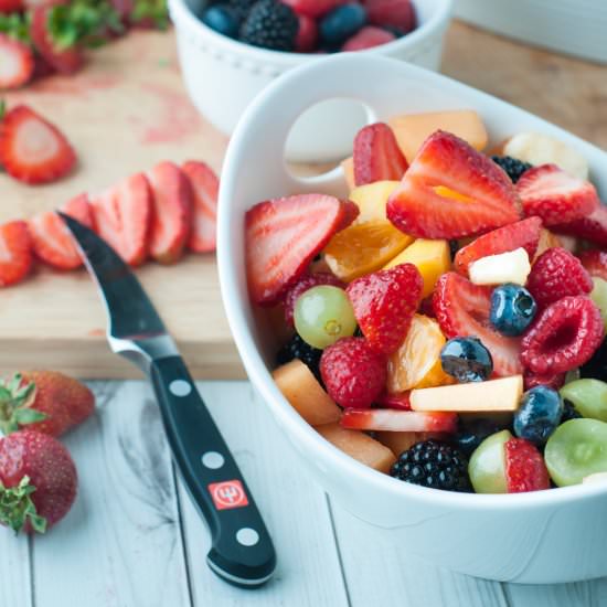 Grown–up Fruit Salad with Ice Wine - Recipe photo by photosandfood