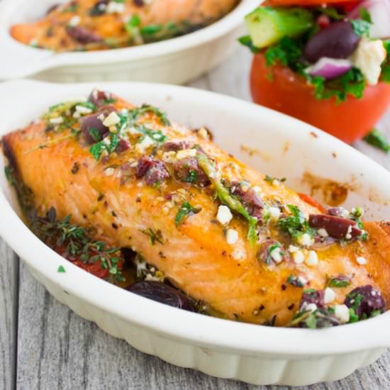 Greek Salmon - Recipe photo by two.purple.figs
