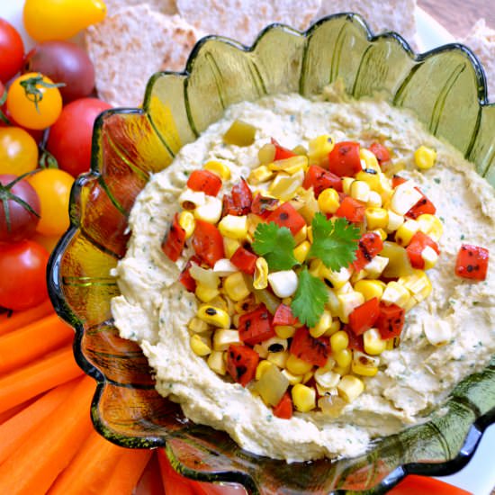 Southwestern Hummus - Recipe photo by HelloLittleHome
