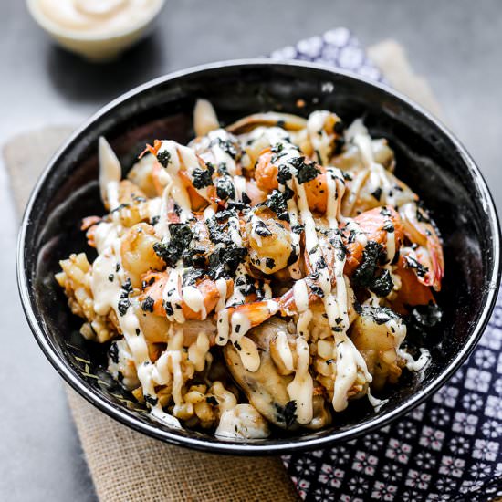 Seafood Teppanyaki w/ Yum Yum Sauce - Recipe photo by rsmacaalay