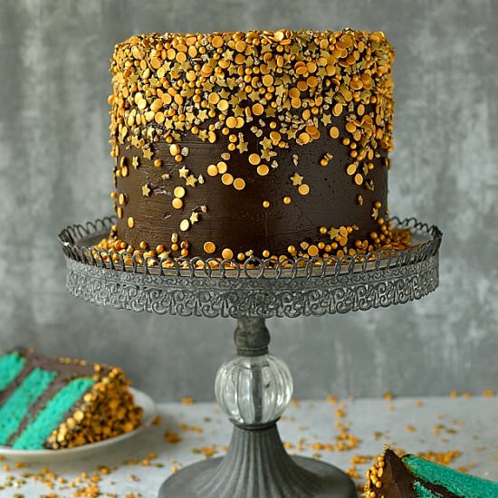 Chocolate & Vanilla Sprinkles Cake - Recipe photo by Domestic Gothess