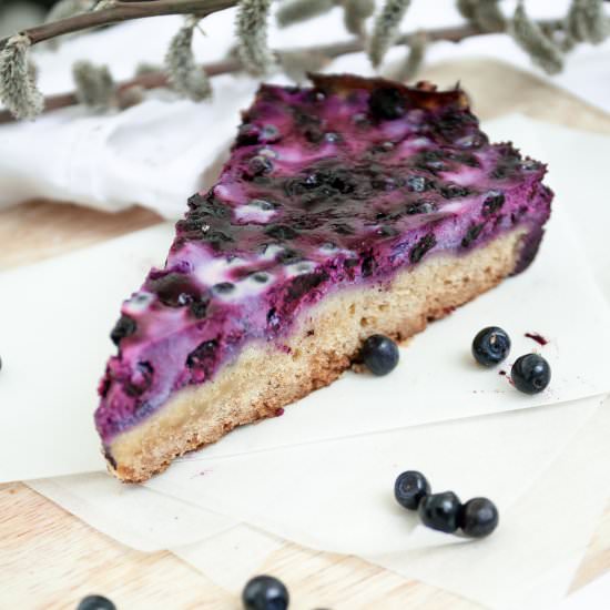 Blueberry sour-cream pie - Recipe photo by VitaliyaN