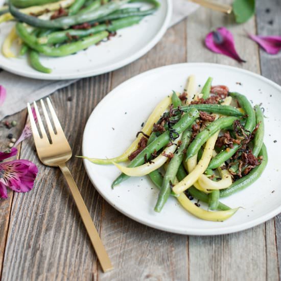 String Beans with Crispy Proscuitto - Recipe photo by superman cooks