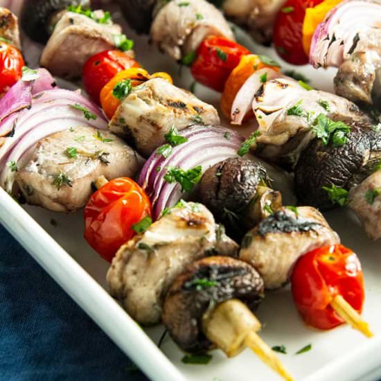 Marinated Grilled Chicken Skewers - Recipe photo by amandascookin