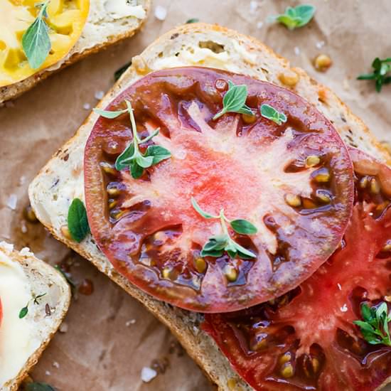Heirloom Tomato Sandwich - Recipe photo by foodsmartmom
