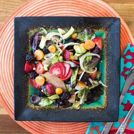 Paleo Summer Moscato Strawberry Salad - Recipe photo by jenniferppriest