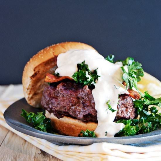 Grilled Ancho Chili Burgers - Recipe photo by thecharmingdetroiter