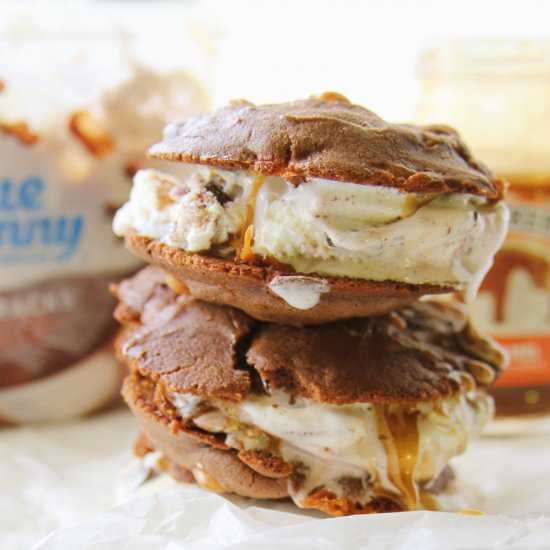 Chocolate-Caramel Ice Cream Sandwich - Recipe photo by Margaritas On The Rocks