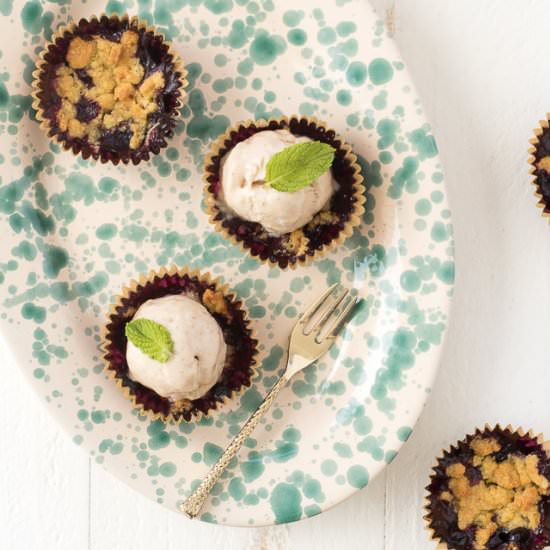 mini blueberry cornmeal crisps - Recipe photo by On The DF