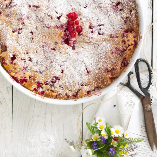 Red currant clafoutis - Recipe photo by Netqa86