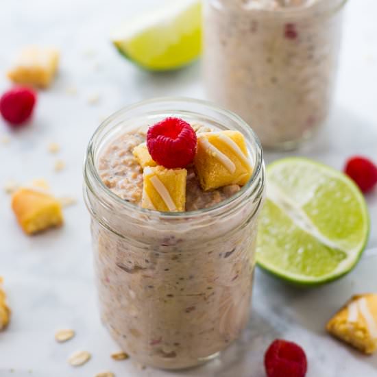 Key Lime Cheesecake Overnight Oats - Recipe photo by thegirlonbloor