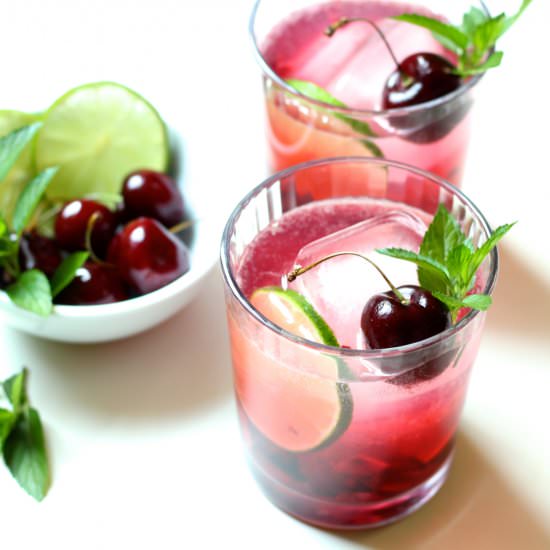 Cherry Mojito - Recipe photo by the good eats co