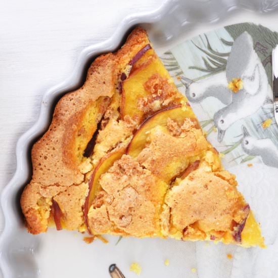 Peaches & Amaretti Cookies Cake - Recipe photo by PANE PER I TUOI DENTI