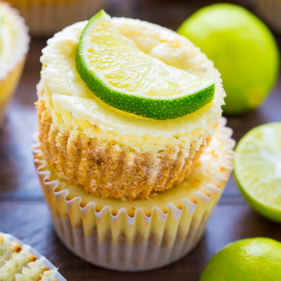 Mini Key Lime Cheesecakes - Recipe photo by BakerbyNature