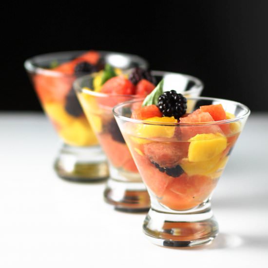 Rum Soaked Fruit Salad Cocktail - Recipe photo by Diverse Dinners