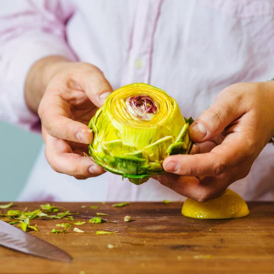 How to Trim an Artichoke - Recipe photo by thetasteSF