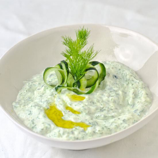 Cacik - Recipe photo by TheKitchenAddiction