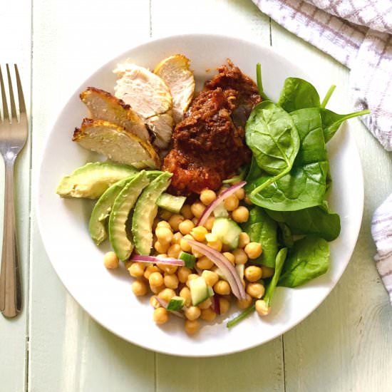 Chicken, Avocado & Spinach Salad - Recipe photo by Justina Elumeze