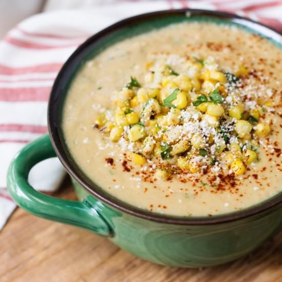 Mexican Street Corn Soup - Recipe photo by stripedspatula