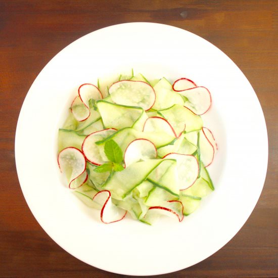 Shaved Cucumber & Radish Salad - Recipe photo by CookingClarified