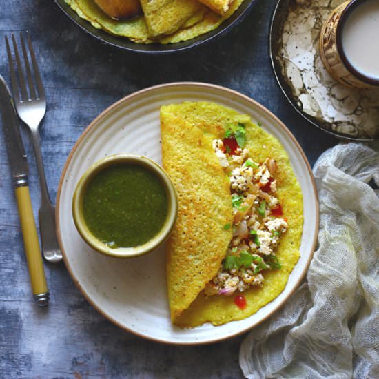 Moong Dal Cheela - Recipe photo by Funfoodandfrolic
