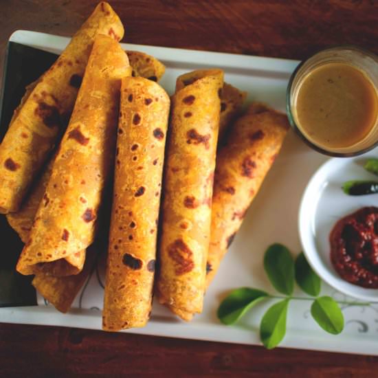Pumpkin Thepla - Recipe photo by MyCookingCanvas