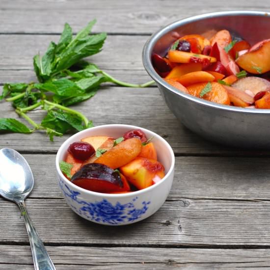 Stone Fruit Salad - Recipe photo by mysecondbreakfast