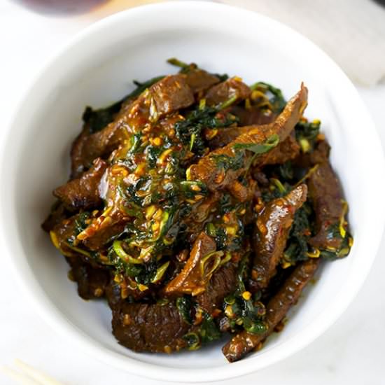 Hunan Beef With Cumin - Recipe photo by misspickledplum