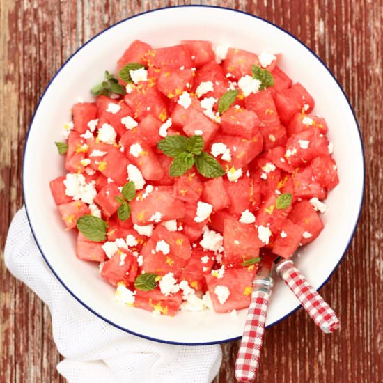Watermelon and Feta Salad - Recipe photo by marilenaskitchen