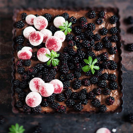 Blackberry Chocolate Mousse Tart - Recipe photo by sabrinasue