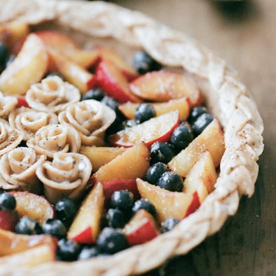 Blueberry Plum Spelt Tart - Recipe photo by suvellecuisine