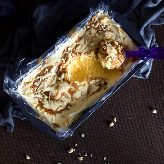 Caramel Swirl Ice Cream - Recipe photo by kiwicook