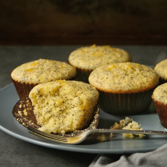 Sticky lemon & poppy seed muffins - Recipe photo by vanillafrost4