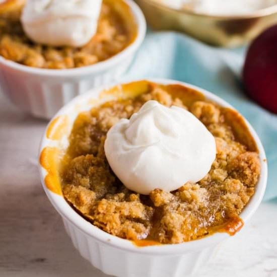 Mini Peach Crisps - Recipe photo by lollyjane