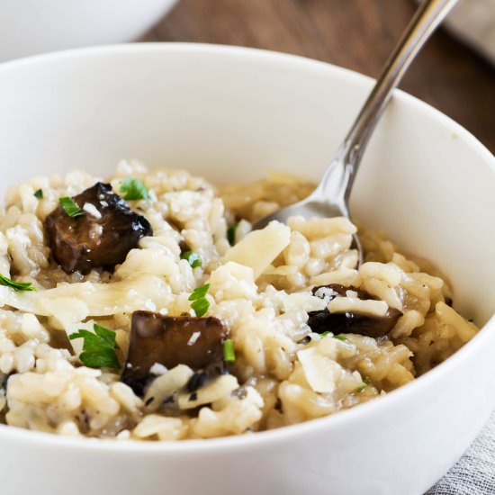 Pressure Cooker Mushroom Risotto - Recipe photo by Shineshka