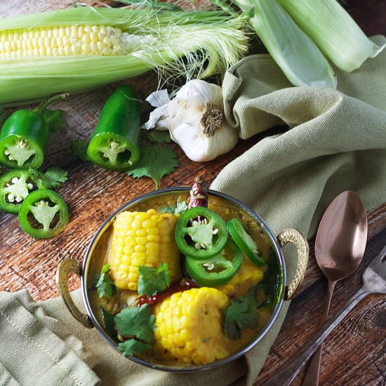 Succulent Corn Curry - Recipe photo by mannaandspice