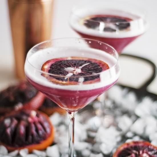 Apricot Blood Orange Vodka Martinis - Recipe photo by thecharmingdetroiter