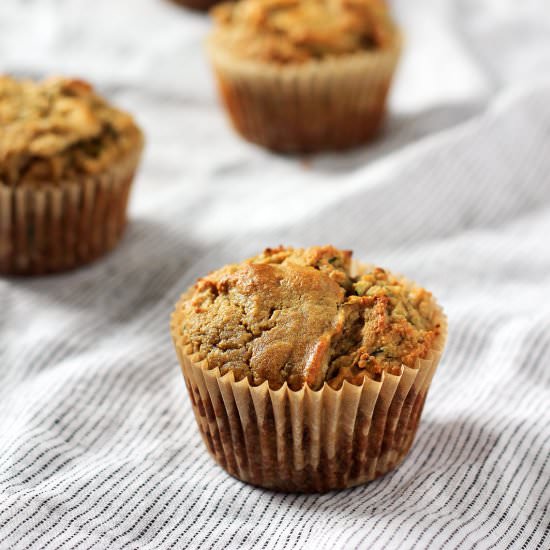 Paleo Banana Zucchini Muffins - Recipe photo by ambitiouskitchen
